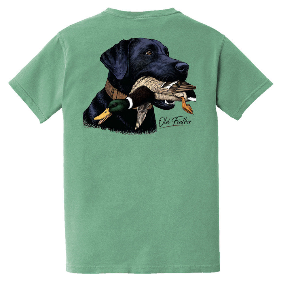 Black Lab With Mallard Tee