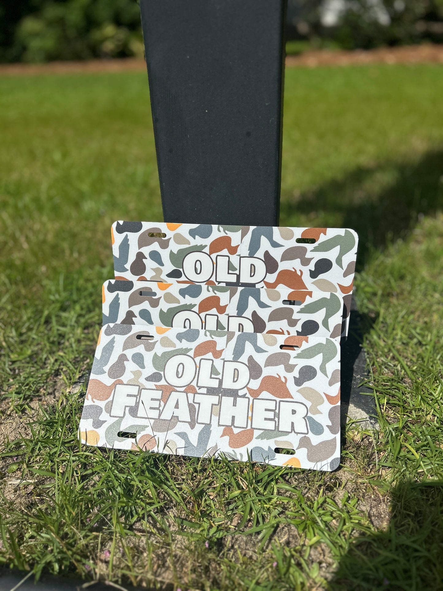 Lisence Plate Duck Camo