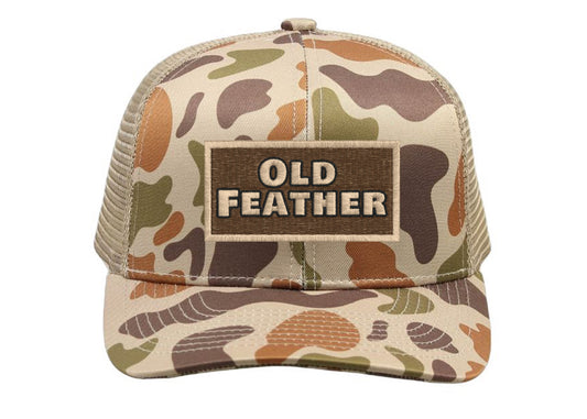 Old Feather Camo trucker hat